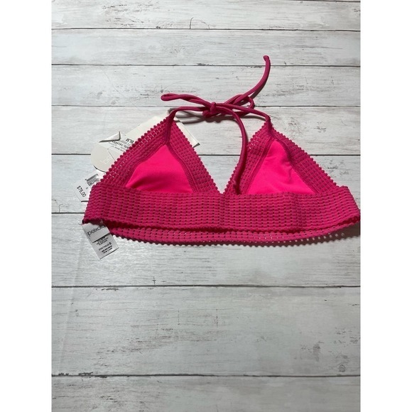 PEIXOTO NAOMI LACE TRIM HALTER BIKINI SWIM TOP - Picture 6 of 9